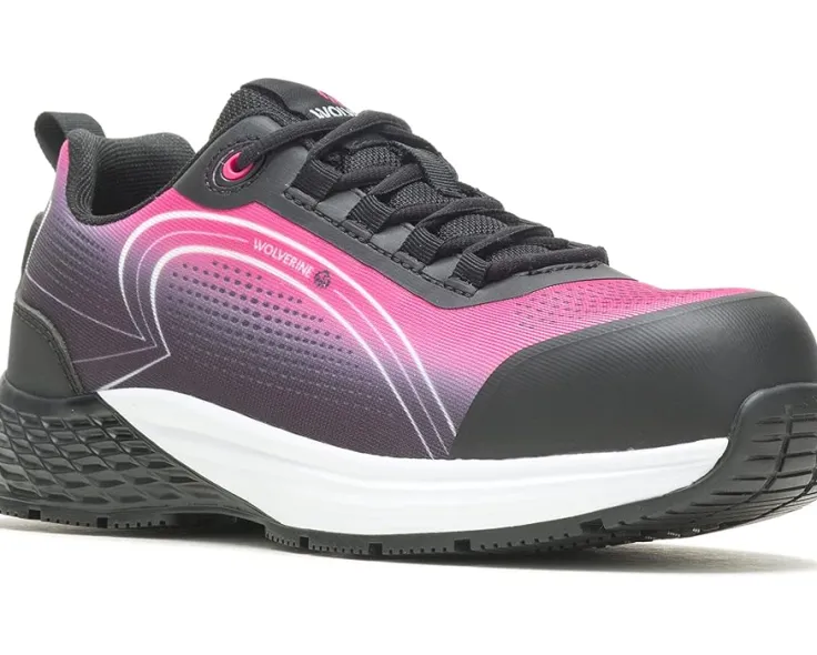 dash_composite_toe_0.webp Wolverine Safety Shoes | Composite Toe<Dash Composite Toe Pink/Black