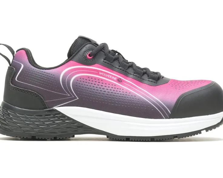 dash_composite_toe_2.webp Wolverine Safety Shoes | Composite Toe<Dash Composite Toe Pink/Black