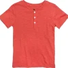 Appaman Kids Shirts & Tops<Day Party Henley (Toddler/Little Kid/Big Kid) Coral