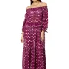 Lilly Pulitzer Swimwear & Cover Ups<Dayla Maxi Cover-Up Amarena Cherry Pattern Play Viscose Metallic Clip