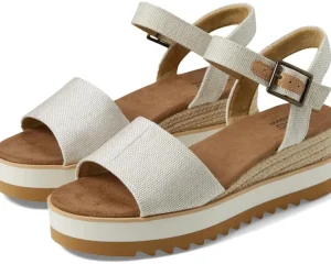 TOMS Sandals<Diana WIDE Natural Wide Width Yarn Dye