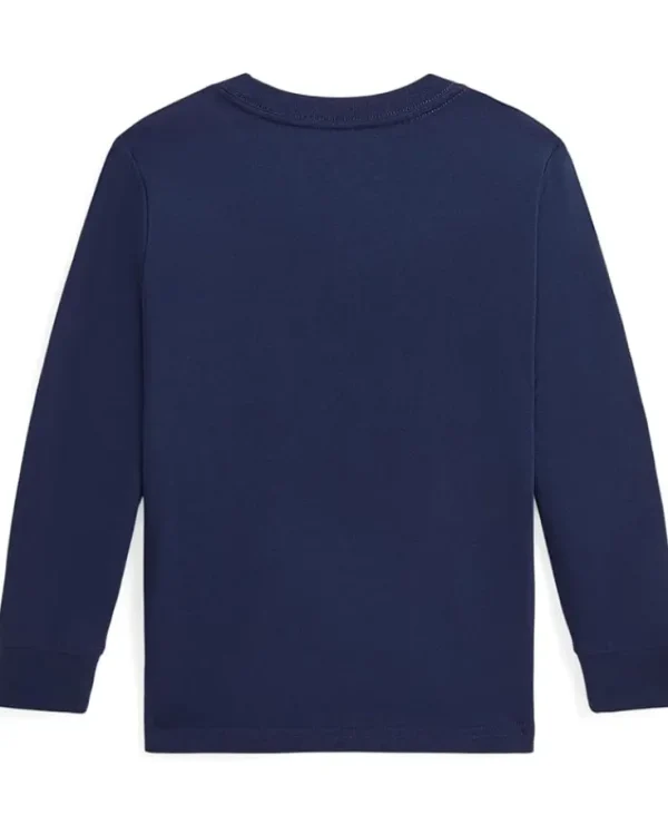 Polo Ralph Lauren Kids Shirts & Tops<Dog-Print Cotton Long Sleeve Tee (Toddle/Little Kid) Refined Navy