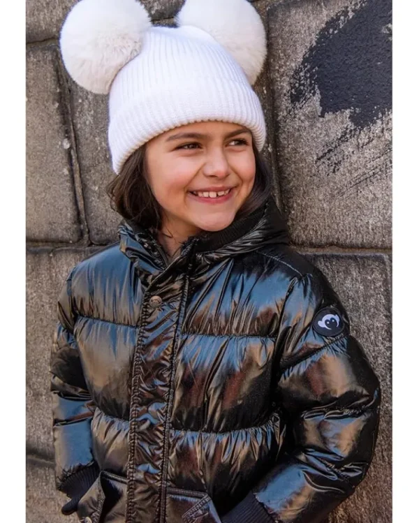 Appaman Kids Coats & Jackets<Down Insulated Puffy Coat (Toddler/Little Kids/Big Kids) Black Glitter