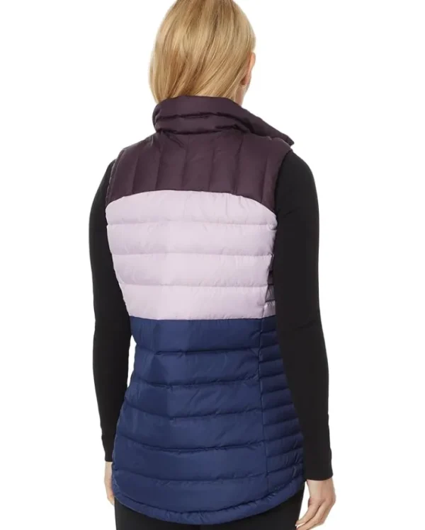 L.L.Bean Plus Size | Coats & Outerwear<Down Vest Color-Block Eggplant/Lavender Ice