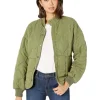 Blank NYC Coats & Outerwear<Drop Shoulder Quilted Jacket Burnt Sage