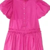 Janie and Jack Dresses<Drop Waist Dress (Toddler/Little Kids/Big Kids) Pink