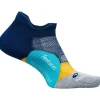 Feetures Activewear | Activewear<Elite Light Cushion No Show Tab Aqua Surf