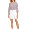 NYDJ Shorts<Ella Shorts with Sideseam Slits in Optic White