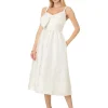 Lilly Pulitzer Dresses<Ellara Jacquard Midi Bow Coconut Leaf an Impression Jacquard