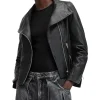 AllSaints Coats & Outerwear<Ellis Biker Black