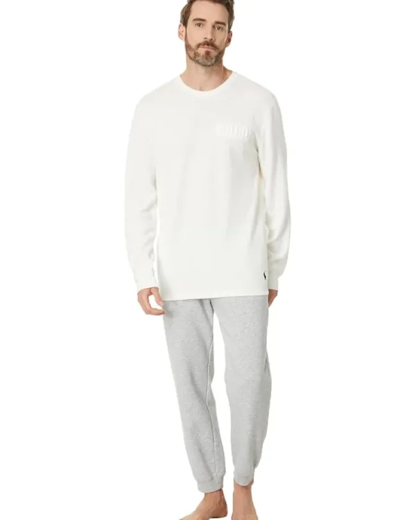 Polo Ralph Lauren Sleepwear<Embossed Thermal Long Sleeve Crew Shirt Nevis