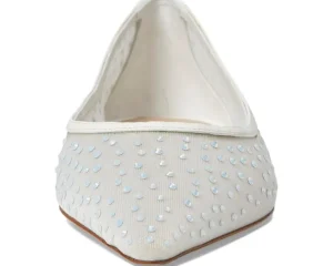 Stuart Weitzman Flats<Emilia Mesh Flat White/Frosted White/Cream