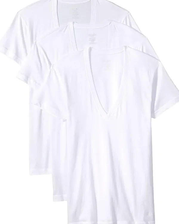2(X)IST Shirts & Tops<Essential 3-Pack Slim Fit Deep V-Neck T-Shirt Black