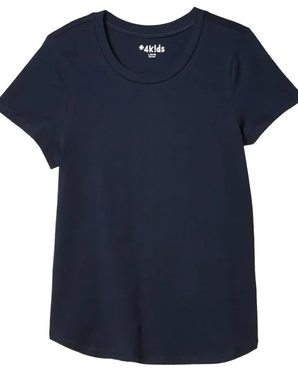 #4kids Adaptive | Shirts & Tops<Essential Short Sleeve T-Shirt (Little Kids/Big Kids) Navy