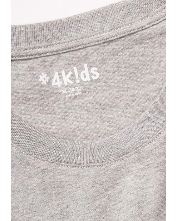 essential_short_sleeve_ts_1.webp #4kids Adaptive<Essential Short Sleeve T-Shirt (Little Kids/Big Kids) Heather Grey