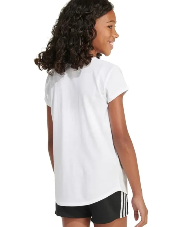 adidas Kids Shirts & Tops<Essential Tee S24(Big Kid) White/Lt Blue