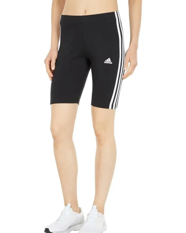 adidas Shorts<Essentials 3-Stripes Bike Shorts Black/White