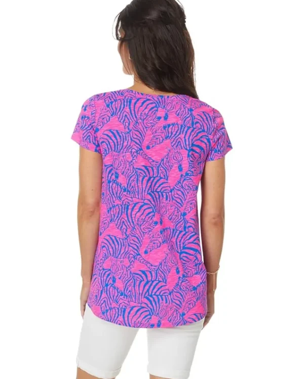 Lilly Pulitzer Shirts & Tops<Etta Scoop Neck Passion Fruit Pink Wild Nights