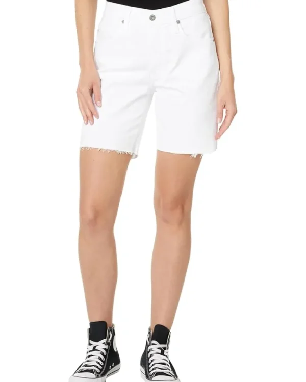 AG Jeans Shorts<Ex-Boyfriend High Rise Slouchy Short in White