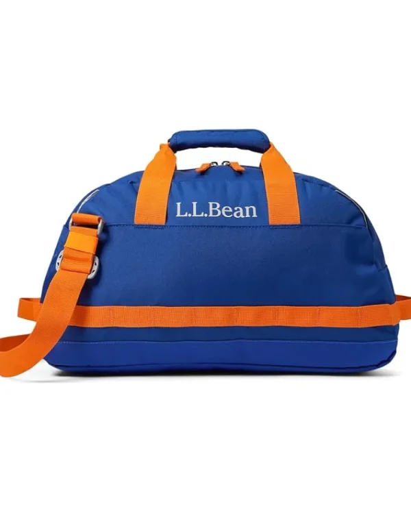 L.L.Bean Backpacks<Explorer Duffle Bag Ocean Blue/Electric Orange