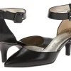 Anne Klein Heels<Fabulist Black Leather