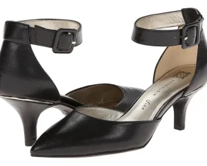 Anne Klein Heels<Fabulist Black Leather