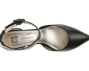 Anne Klein Heels<Fabulist Black Leather