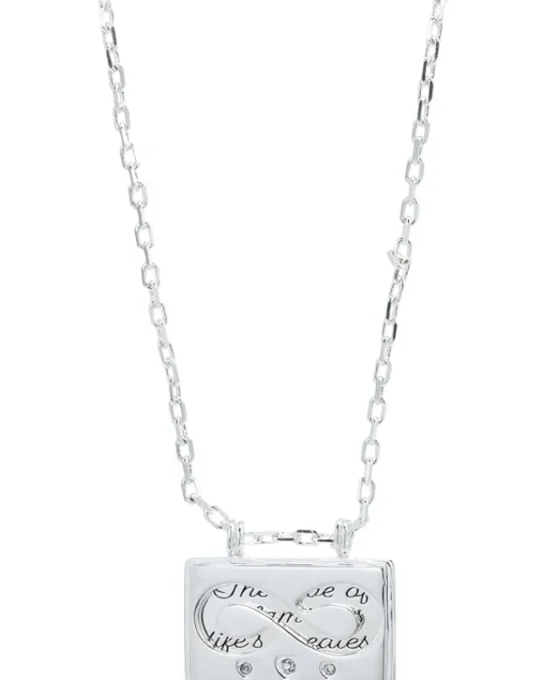 Alex and Ani Jewelry<Family and Infinity Flip Charm Adjustable Necklace Shiny Silver