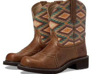 Ariat Cowboy Boots<Fatbaby Heritage Farrah Western Boot Coastal Tan/Aztec Blanket