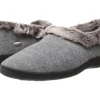 Acorn Slippers<Faux Chinchilla Collar Stone