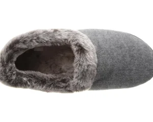 Acorn Slippers<Faux Chinchilla Collar Stone