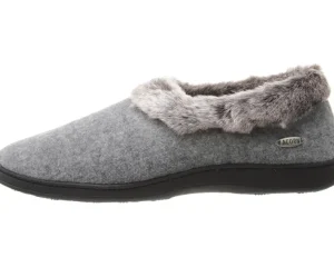 Acorn Slippers<Faux Chinchilla Collar Stone