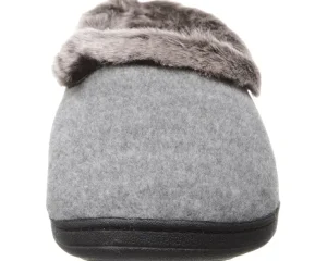 Acorn Slippers<Faux Chinchilla Collar Stone
