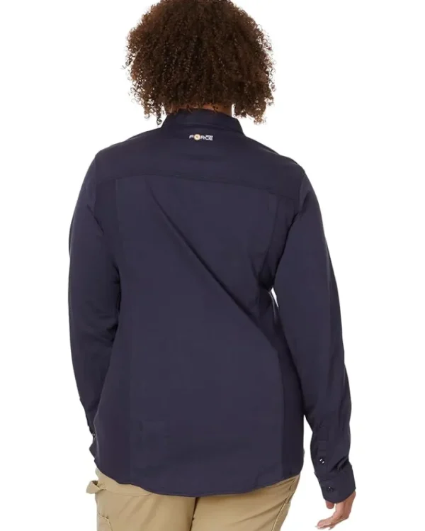 Carhartt Work & Duty Apparel<Flame-Resistant Force Cotton Hybrid Shirt Dark Navy