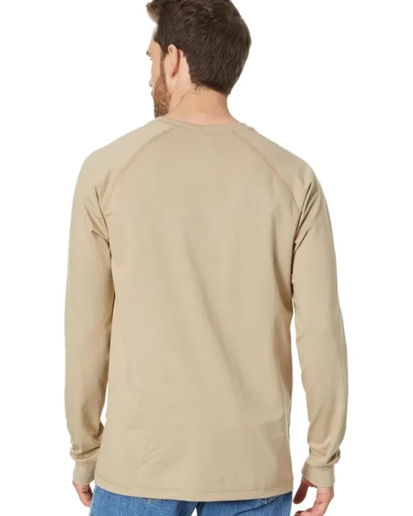Carhartt Work & Duty Apparel | Shirts & Tops<Flame-Resistant (FR) Force Long Sleeve T-Shirt Khaki