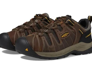KEEN Utility Safety Shoes | Work & Safety Sneakers<Flint II (Soft Toe) Cascade Brown/Golden Rod