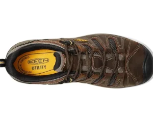 KEEN Utility Safety Shoes | Work & Safety Sneakers<Flint II (Soft Toe) Cascade Brown/Golden Rod