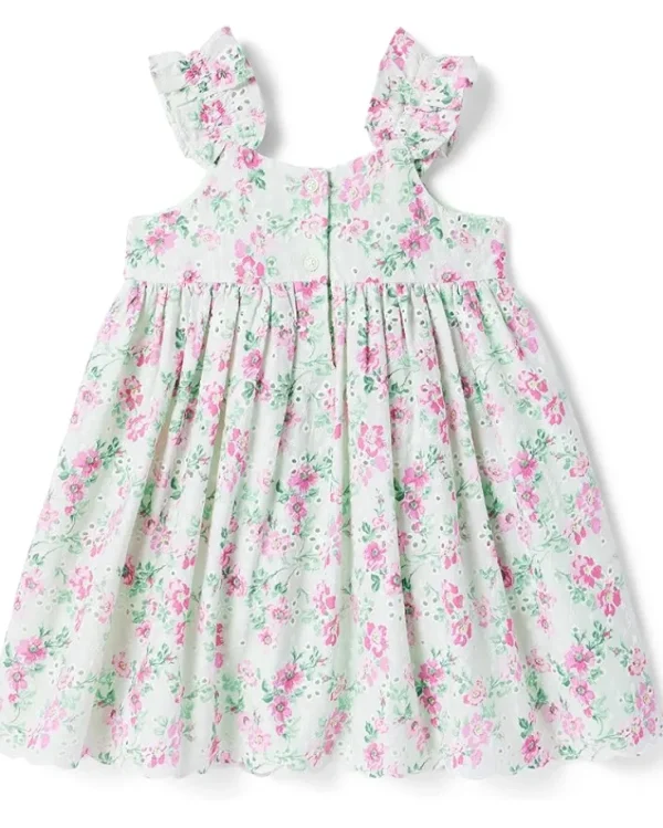 Janie and Jack Dresses<Floral Dress (Toddler/Little Kids/Big Kids) Green