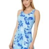 adidas Dresses<Floral Graphic Single Jersey Dress Off-White/Semi Blue Burst/Semi Lucid Blue