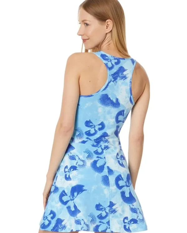 adidas Dresses<Floral Graphic Single Jersey Dress Off-White/Semi Blue Burst/Semi Lucid Blue