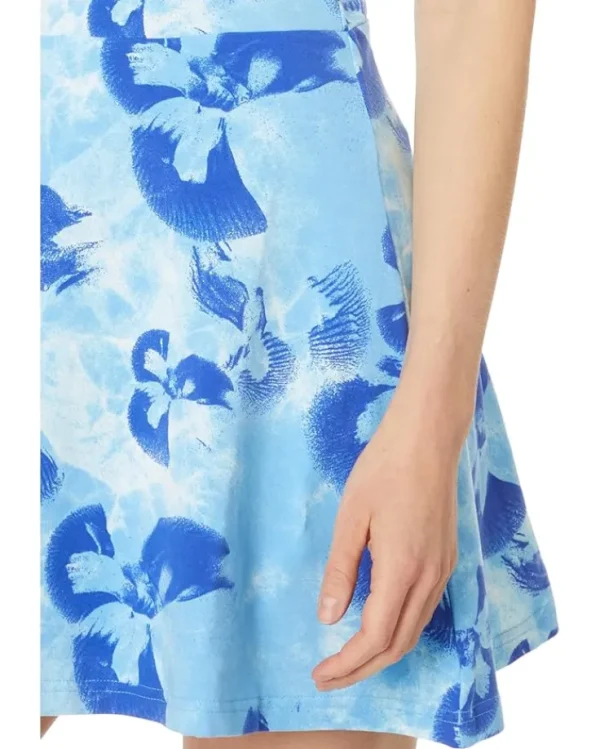 adidas Dresses<Floral Graphic Single Jersey Dress Off-White/Semi Blue Burst/Semi Lucid Blue