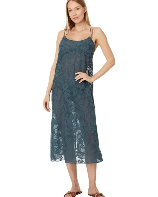 Madewell Swimwear & Cover Ups<Floral Halter Cover-Up Midi Dress Deep Shadow