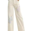 Lauren Ralph Lauren Jeans & Denim<Floral High-Rise Wide-Leg Jeans in Mascarpone Cream Wash