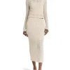 Vince Skirts<Floral Smocked Skirt White Sand