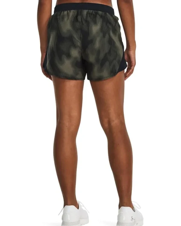 Under Armour Activewear | Shorts<Fly By 2.0 Printed Shorts Black/Marine OD Green/Reflective