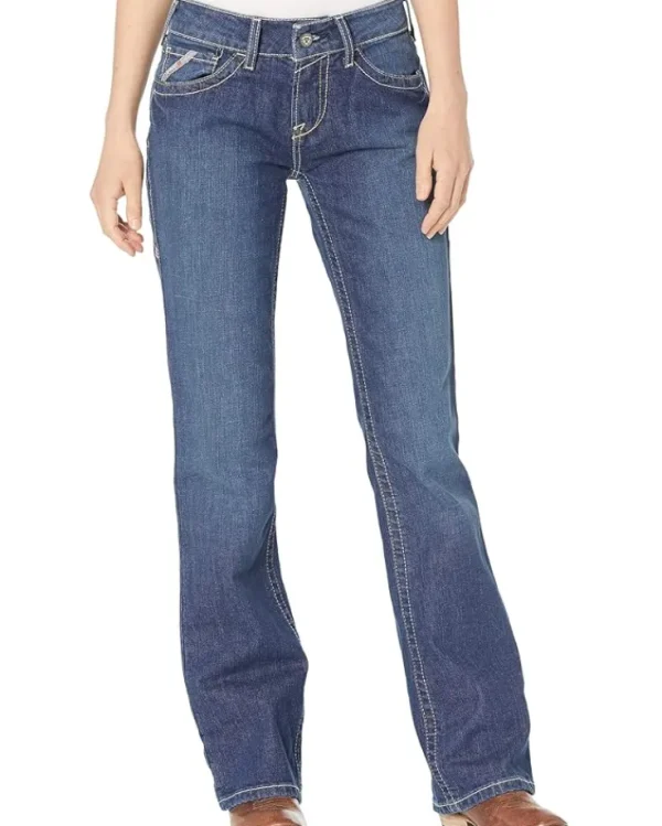 Ariat Work & Duty Apparel<FR Mid-Rise Durastretch Jeans Blue Quartz