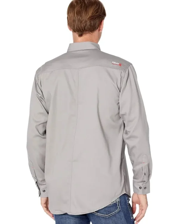 Ariat Work & Duty Apparel | Shirts & Tops<FR Solid Long Sleeve Work Shirt Silver Fox