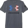 Under Armour Kids Shirts & Tops<Freedom Logo T Shirt (Big Kids) Academy/Steel