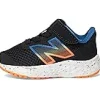 New Balance Kids Sneakers | Sneakers<Fresh Foam Arishi v4 Bungee (Infant/Toddler) Black/Blaze Orange/Blue Agate