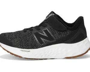 New Balance Kids Adaptive | Adaptive<Fresh Foam Arishi v4 Bungee Lace with Top Strap (Little Kid) Black/Phantom